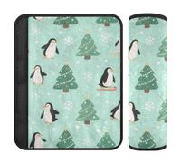 Penguin Tree Green 2 Pack car seat Belt Cover pad More Comfort Driving for Truck Protector para cinturón de carro