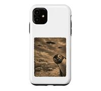 Penguin UFO Field Report Vintage Antarctic Alien Scene Case for iPhone 11