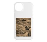 Penguin UFO Field Report Vintage Antarctic Alien Scene Case for iPhone 14 Plus