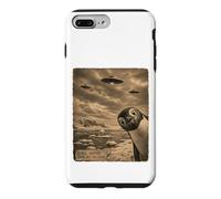 Penguin UFO Field Report Vintage Antarctic Alien Scene Case for iPhone 7 Plus/8 Plus