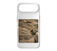 Penguin UFO Field Report Vintage Antarctic Alien Scene Case for iPhone Air