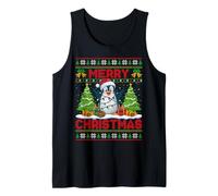 Penguin Ugly Christmas Sweaters Funny Santa Hat Lights Xmas Tank Top