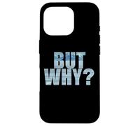 Penguin Wandering Off - But Why Mountains Text Graphic Case for iPhone 16 Pro