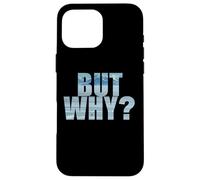 Penguin Wandering Off - But Why Mountains Text Graphic Case for iPhone 16 Pro Max