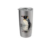 Penguin Water Reflection Lake Stainless Steel Insulated Tumbler