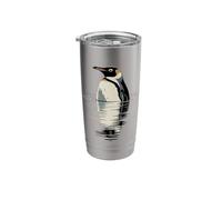 Penguin Water Reflection Lake Stainless Steel Insulated Tumbler