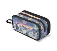 Penguin Winter Snowy View Pencil Case Boys Girls Pen Bag Pouch School
