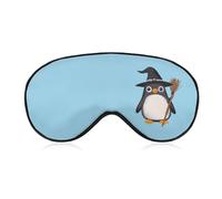 Penguin Witch Comfortable Sleep Eye Mask Soft Covers for Sleeping with Adjustable Strap