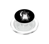 Penguin Witch Hat Crescent Moon Protection Symbol Scary PopSockets PopGrip for MagSafe