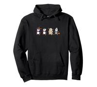 Penguin Witch Vampire Ghost Halloween Kids Mens Womens Pullover Hoodie