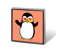 Penguin With Glasses Funny Lapel Tie Pin Buttons Brooch Badge Pin Clothes Hat Accessories for Men Women