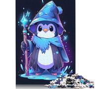 Penguin Wizard Magic Jigsaw Puzzles for Adults Kids. 1000 Pieces Impossible Challenge Toy Educational Games Home Decoration for Educational Games 1000pcs (75x50cm)