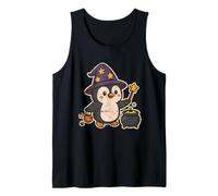 Penguin Wizard with Cauldron and Wand Tank Top