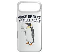 Penguin Woke Up Sexy As Hell Again Funny Coffee Case for iPhone Air
