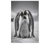 Penguin Wooden Jigsaw Puzzles for Adults Hard Poster Puzzle 1000 Piece Precise Interlocking Educational Game Toys 78×53cm