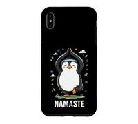 Penguin Yoga Namaste Pose Meditation Cartoon Case for iPhone XS Max