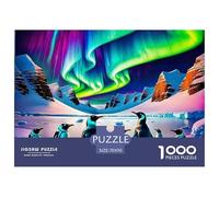 Penguin1000 Puzzles for Adults Challenging Beautiful Decoration Puzzle Fun Challenging Cute Animals Brainteasing Adults Jigsaw Puzzle 70x50cm/1000pcs