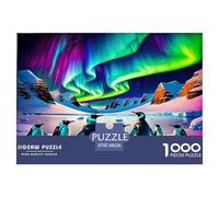 Penguin1000Piece JigsawPuzzleAnimal Penguin ForAdult Challenging LargePiecePuzzles Age12+byth ThemeFlowersandBirds Uncover The Puzzle 38x26cm/1000pcs