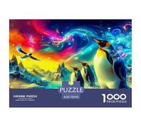 Penguin1000Piece JigsawPuzzlesAnimal Penguin KidsforAdult Challenging Brainteasing Age12+byth HomeDecoration Uncover The Puzzle 70x50cm/1000pcs
