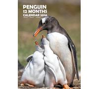 Penguins 2026 Calendar, A3, Wirobound, Full Colour, Free Pack of Calendar Stickers