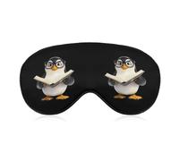 Penguins and Teacher Cute Sleep Masks Breathable Eye Mask with Adjustable Strap Light Blocking Comfortable Travel