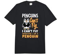 Penguins Can't Fly I Can't Fly Therefore I Am A Penguin Comfort Colors Adult Heavyweight T-Shirt