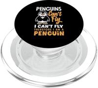 Penguins Can't Fly I Can't Fly Therefore I Am A Penguin PopSockets PopGrip for MagSafe