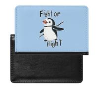 Penguins Fight Or Flight Passport Holder Cover Wallet Slim Passport Protector Card Holder Travel Accessories