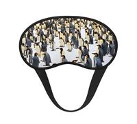 Penguins in The Snow Print Soft Comfortable Eye Mask for Sleeping Light Blocking Nap Travel Camping Night Rest