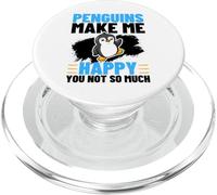 Penguins Make Me Happy You Not So Much Funny Penguin PopSockets PopGrip for MagSafe