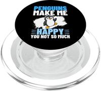 Penguins Make Me Happy You Not So Much Funny Penguin PopSockets PopGrip for MagSafe