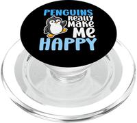 Penguins Make Me Happy You Not So Much Funny Penguin PopSockets PopGrip for MagSafe