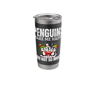 Penguins Make Me Happy You Not So Much Funny Penguin Stainless Steel Insulated Tumbler