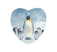 Penguins Mama And Little Cute Car Air Fresheners Long Lasting Scent Car Mirror Hanging Scented Cards Tablets Love form