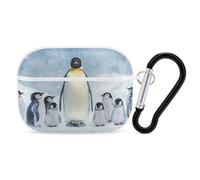 Penguins Mama And Little Printed Bluetooth Earbuds Case Colorful Wireless Headphones Covers Compatible With AirPods Pro 2