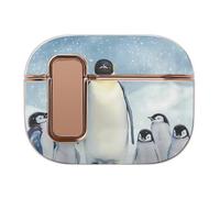 Penguins Mama And Little Trendy Bluetooth Earbuds Protector Printed Wireless Earbud Case Covers Compatible with Airpods Pro 2