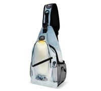 Penguins Mama And Little Trendy Crossbody Bag for Women Men Sling Bags Shoulder Chest Backpack Hiking Running