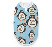 Penguins Man I Dunno Cute Dog Clothes Costume Cat Pajamas Puppy Gift Pet Sweater Coat Jacket