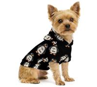 Penguins Man I Dunno Dog Hoodie Puppy Sweatshirt Outfit M | Small Medium Dogs Pet Clothes Sweater Coat T-shirt Top