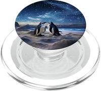 Penguins Night On The Beach Under Starry Sky PopSockets PopGrip for MagSafe