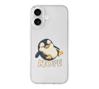 Penguins Nope Not Today Phone Case Compatible with iPhone 17 Air Pro Max Shockproof TPU Protective Cover