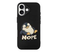 Penguins Nope Not Today Phone Case Compatible with iPhone 17 Air Pro Max Shockproof TPU Protective Cover
