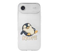 Penguins Nope Not Today Phone Case Compatible with iPhone 17 Air Pro Max Shockproof TPU Protective Cover