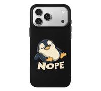 Penguins Nope Not Today Phone Case Compatible with iPhone 17 Air Pro Max Shockproof TPU Protective Cover