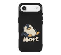 Penguins Nope Not Today Phone Case Compatible with iPhone 17 Air Pro Max Shockproof TPU Protective Cover