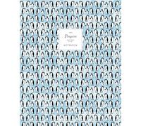 Penguins Notebook - Ruled Pages - 8x10 - Premium: (Ice Blue Edition) Fun notebook 192 ruled/lined pages (8x10 inches / 20.3x25.4 cm / Large Jotter)