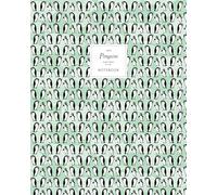Penguins Notebook - Ruled Pages - 8x10 - Premium: (Spring Green Edition) Fun notebook 192 ruled/lined pages (8x10 inches / 20.3x25.4 cm / Large Jotter)