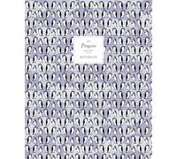 Penguins Notebook - Ruled Pages - 8x10 - Premium: (Violet Edition) Fun notebook 192 ruled/lined pages (8x10 inches / 20.3x25.4 cm / Large Jotter)
