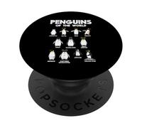 Penguins Of The World Cute Animal Lover Men Women Kids Youth PopSockets Adhesive PopGrip