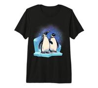 Penguins on the Ice Floe Two Penguins Cute Penguins Premium T-Shirt